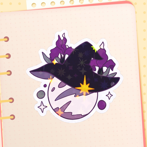 Witchy Ace - holo Sticker