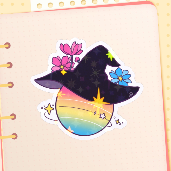 Witchy Pan - holo Sticker