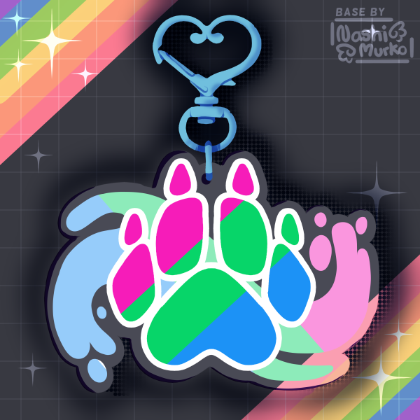 Polysexual Furry Pride Paw