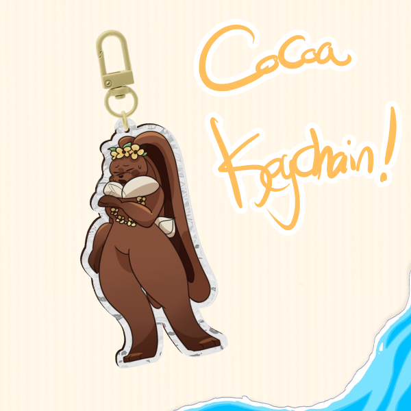 Cocoa ripple keychain