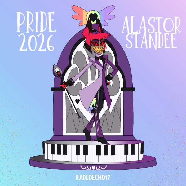 Alastor Pride Parade Standee