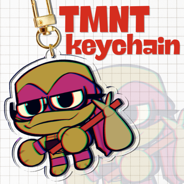 Mutant Turtles || Donnie Keychain