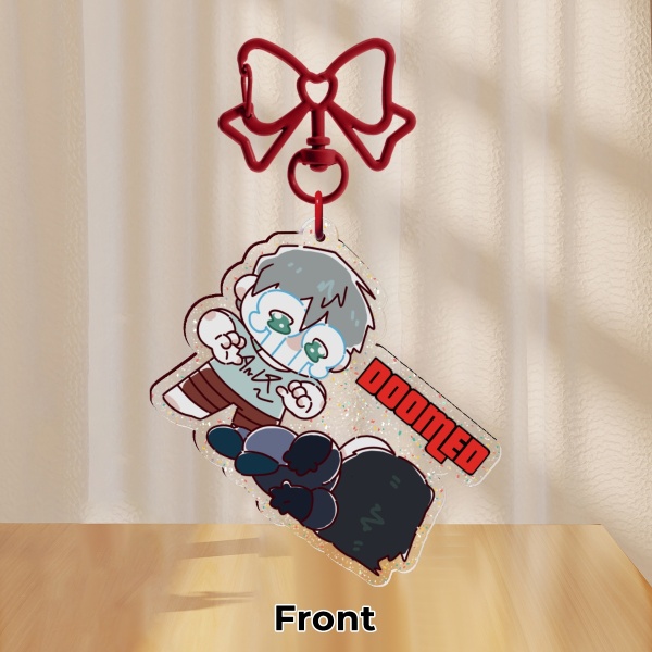 IvanTill DOOMED Glitter Keychain