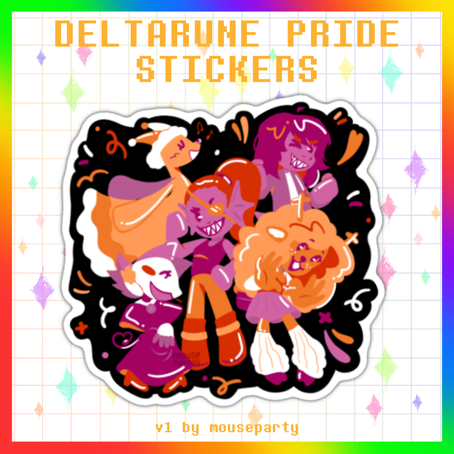 UTDR | Pride Stickers  v1 - Lesbian Pride