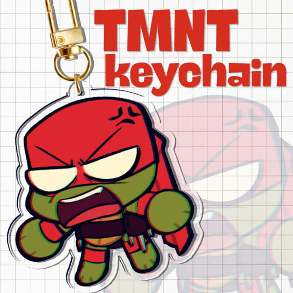 Mutant Turtles || Raph Keychain