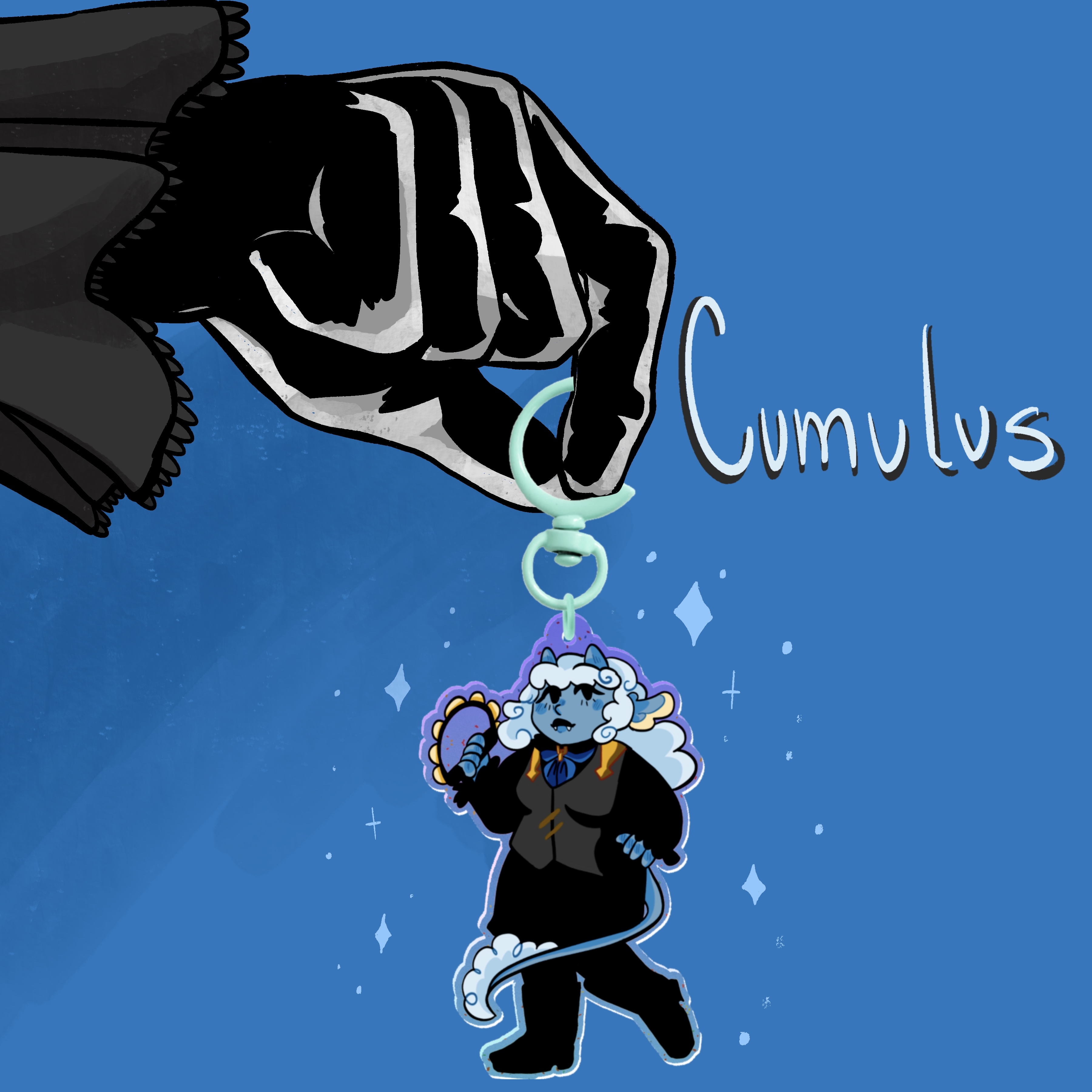 Cumulus Acrylic Keychain