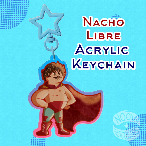 Nacho Libre Acrylic Keychain