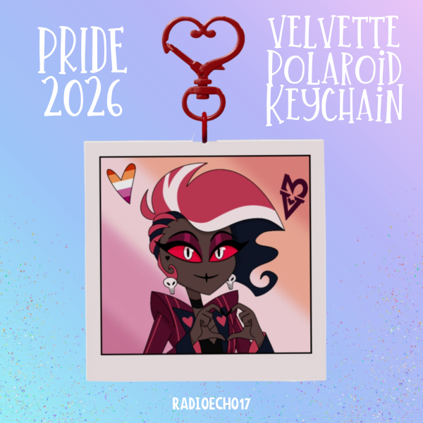 Velvette Pride Polaroid Keychain