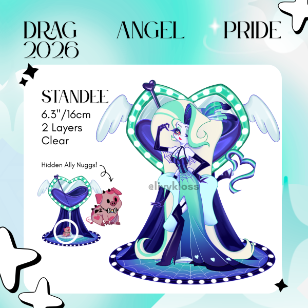 Drag Angel Dust Pride 2026 Double Insert Acrylic Standee - Hazbin Hotel