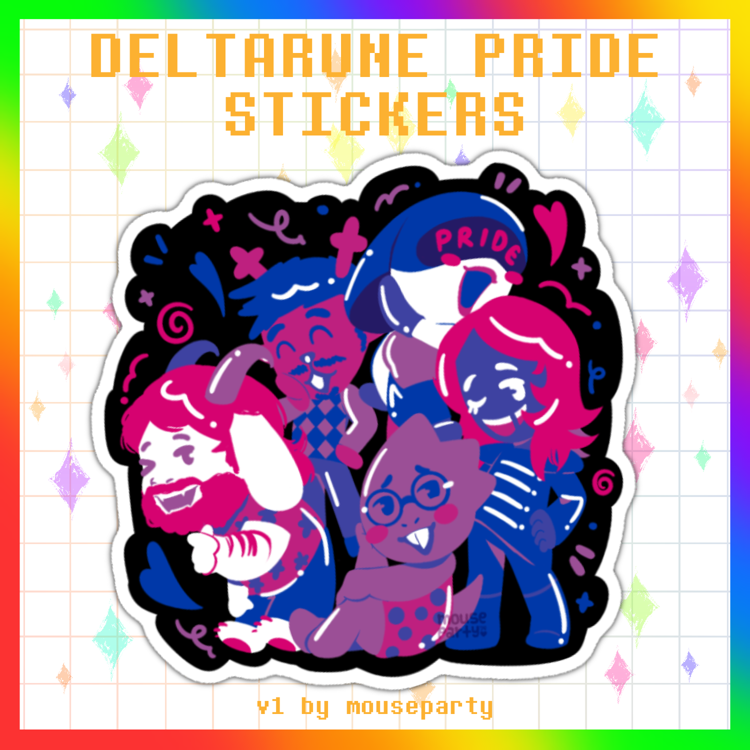 UTDR | Pride Stickers  v1 - Bisexual Pride