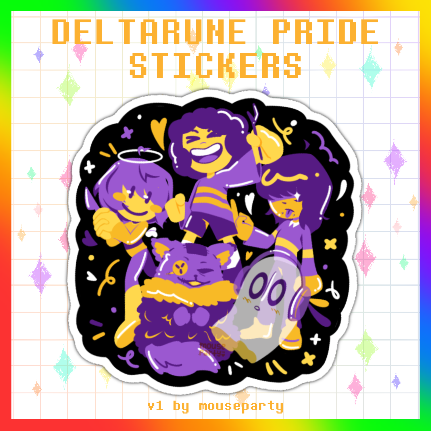 UTDR | Pride Stickers  v1 - Nonbinary Pride