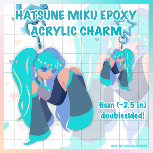 VOCALOID | Hatsune Miku Epoxy Acrylic Charm