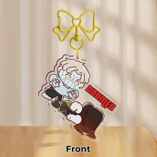 HyunaLuka DOOMED Glitter Keychain