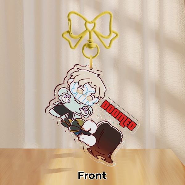 HyunaLuka DOOMED Glitter Keychain