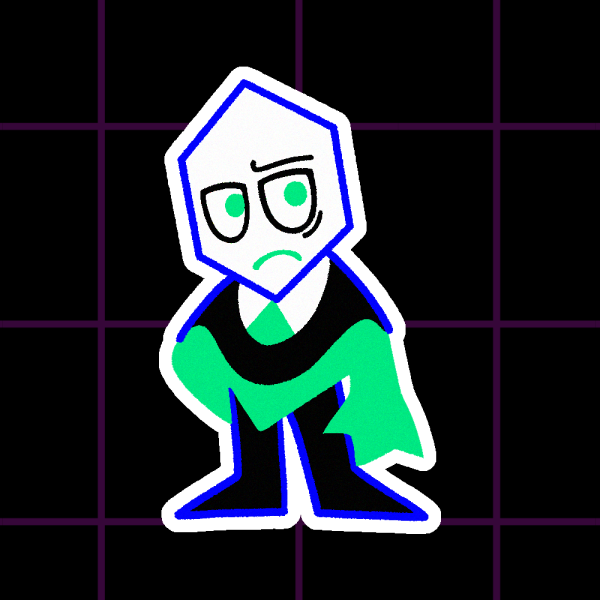 DELTARUNE Battat Glossy Sticker