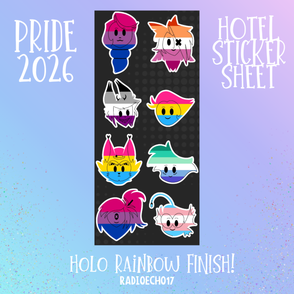 Hazbin Hotel Pride Sticker Sheet