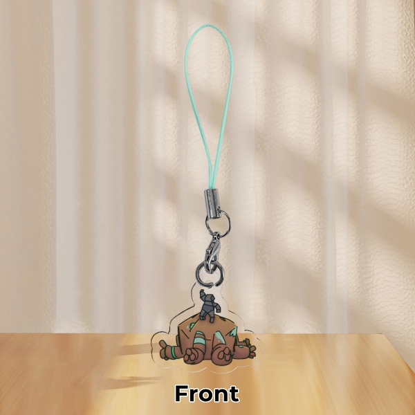 Rocky Sploot Phone Charm