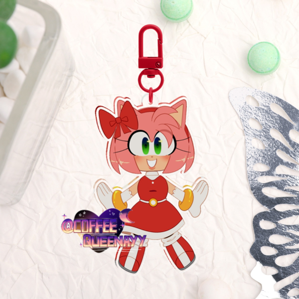Amy Rose [Date Outfit] Acrylic Keychain