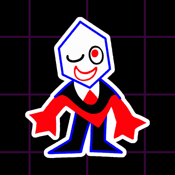 DELTARUNE Pippins Glossy Sticker