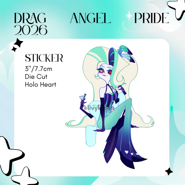 Drag Angel Dust Pride 2026 Sticker - Hazbin Hotel