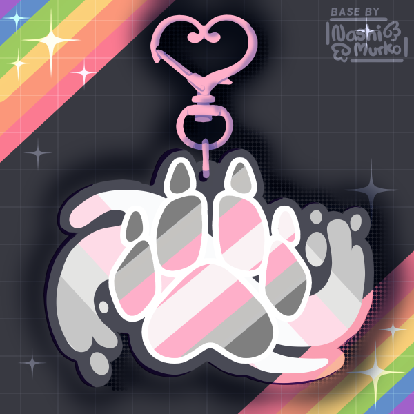 Demi Girl Furry Pride Paw