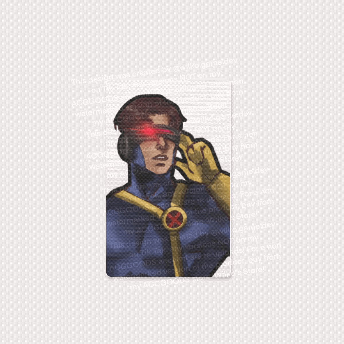 Cyclops Scott Summers X-Men Fanart Lenticular changing card!