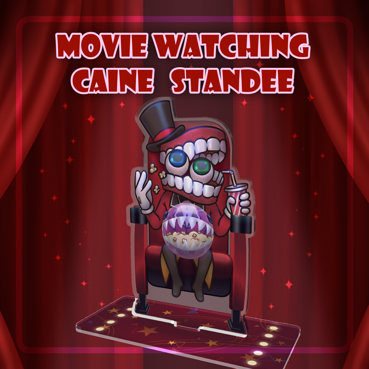 Movie watching Caine Acrylic Standees