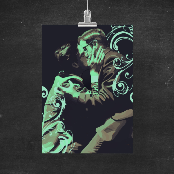 Reddie kiss - A5 Print