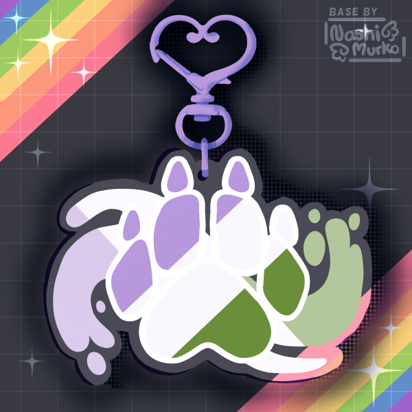 Genderqueer Furry Pride Paw