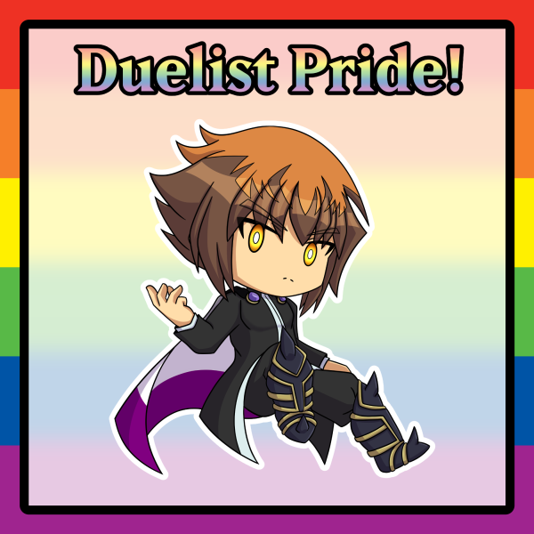 [YGO GX] Supreme King Asexual Pride Sticker