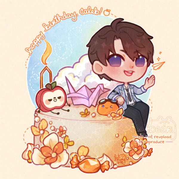 LADS 2025 Caleb Birthday Glitter Epoxy Charm