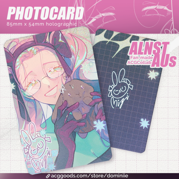 ALNST AUs - Bunny café Mizi Ი𐑼 Holographic Photocard