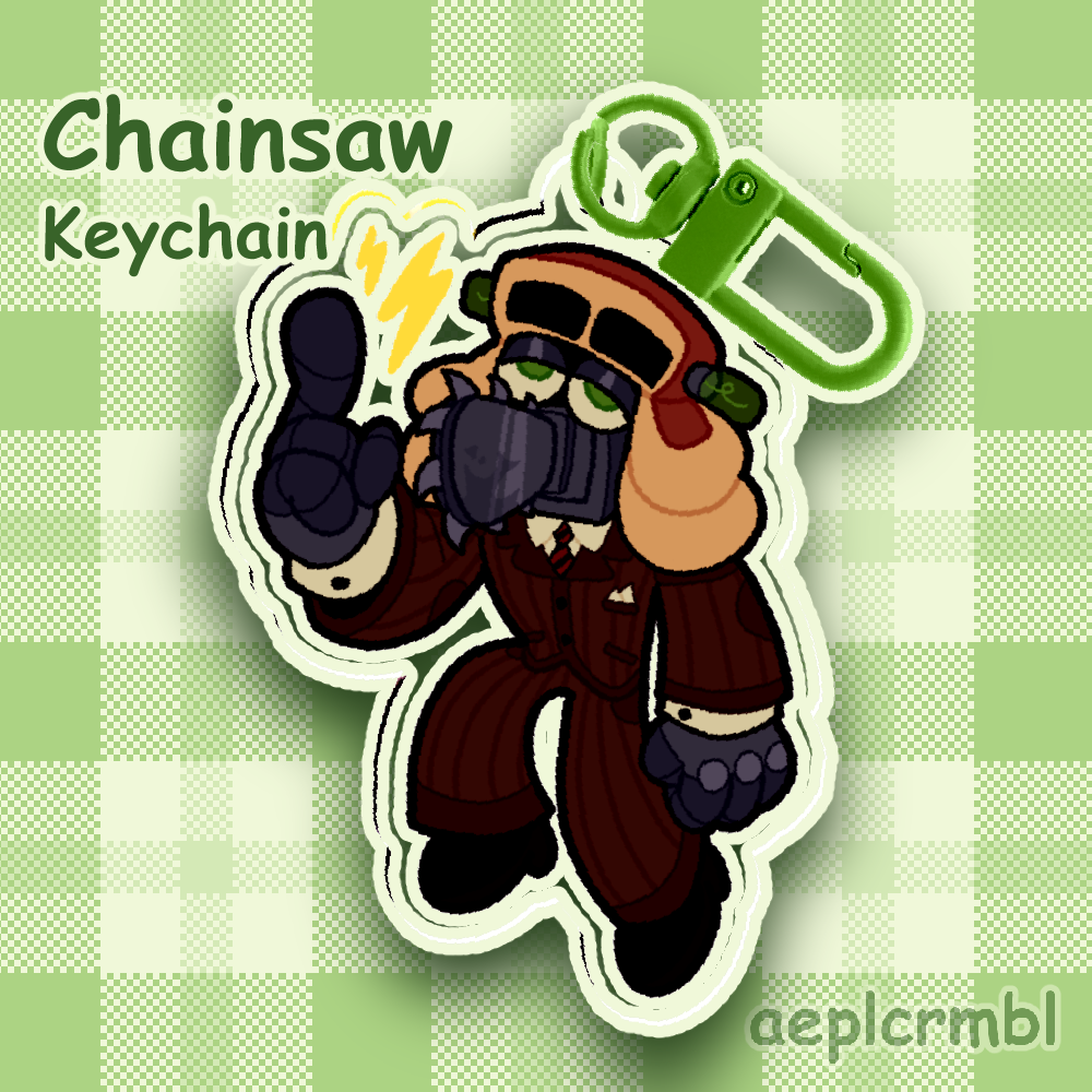 Chainsaw Consultant Keychain