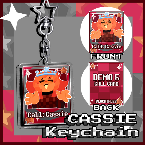 Cassie Blocktales Ripple Acrylic Keychain