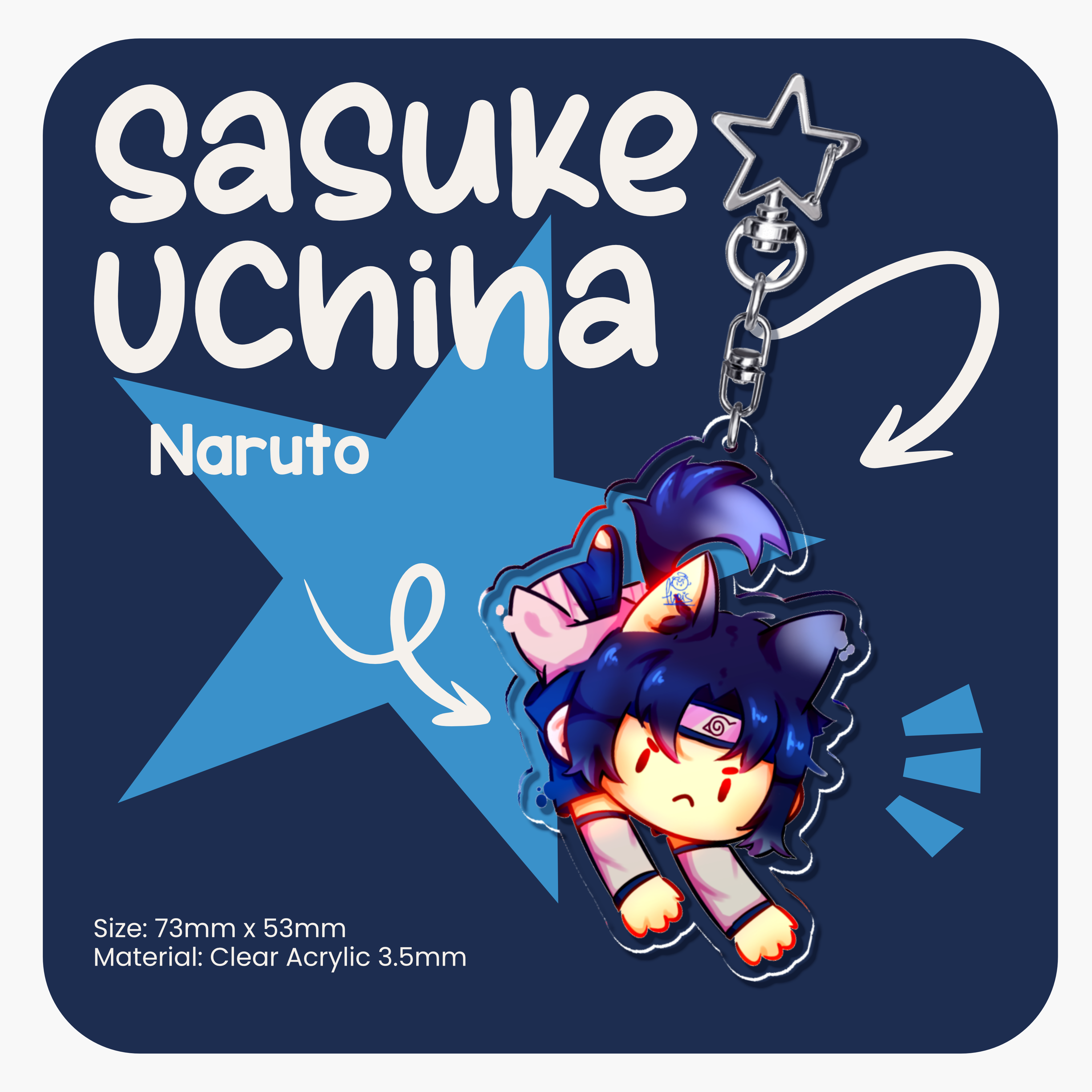 Sasuke Uchiha keychain