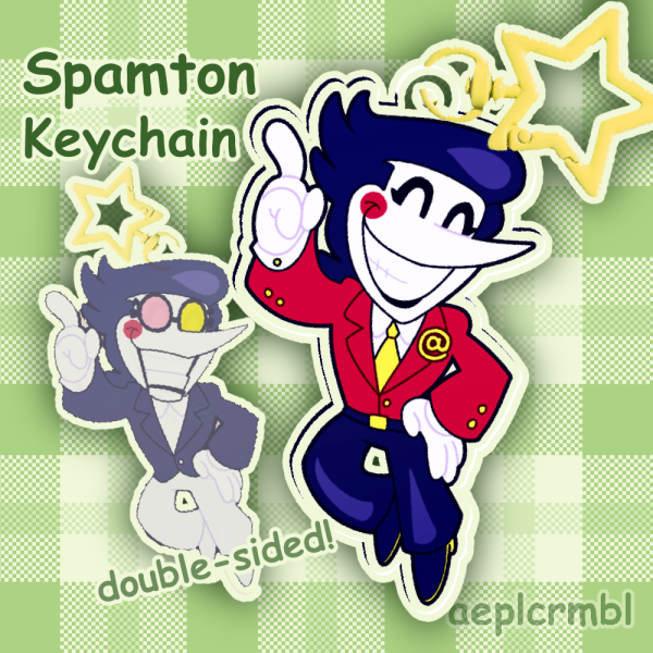 Spamton Keychain