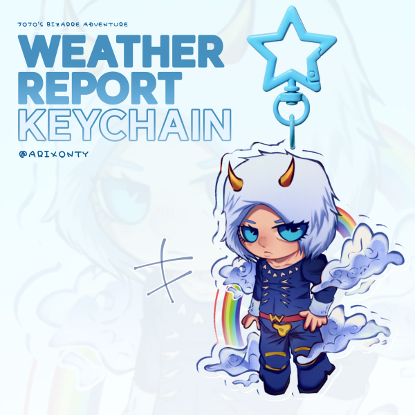 Weather Report Acrylic Keychain