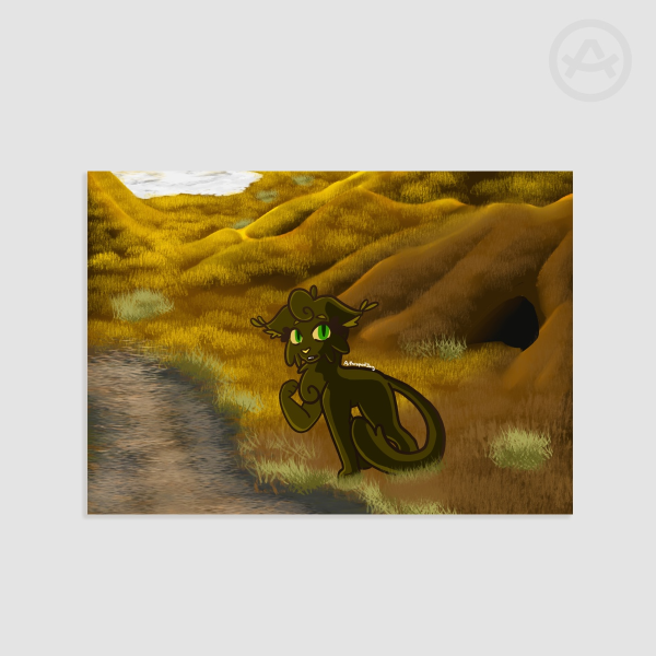 Cat's Goodbye Holly Poster Printing