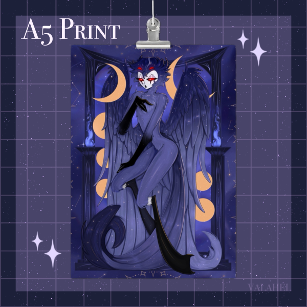 Moon Demon Stolas | A5 Print/Poster