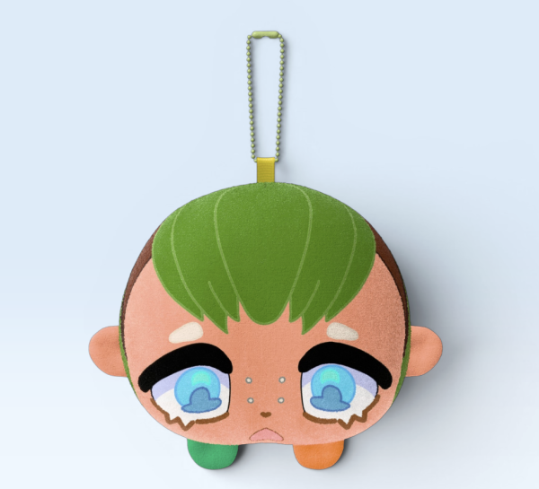 Nora Mochi Face Plush Keychain