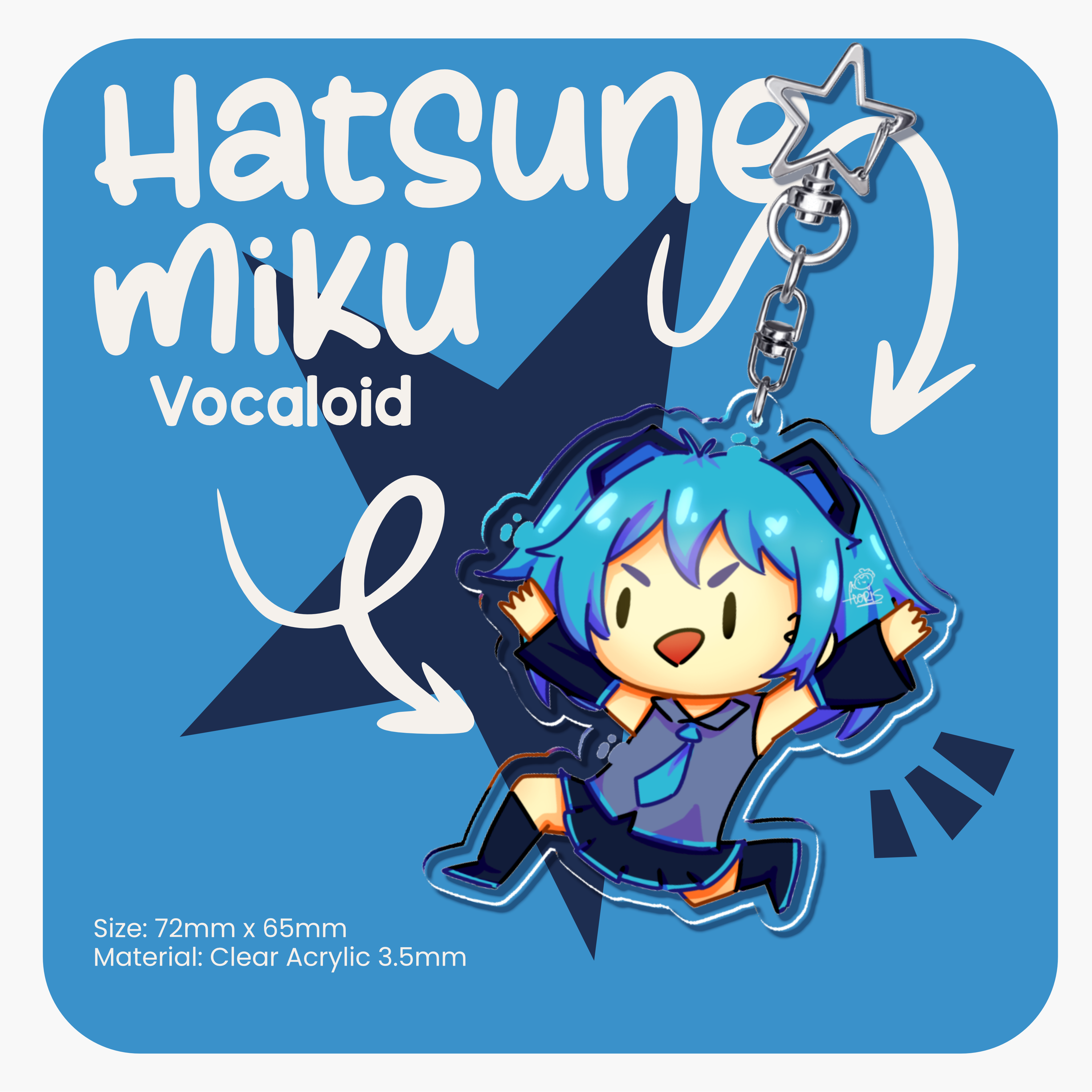 Hatsune Miku Keychain
