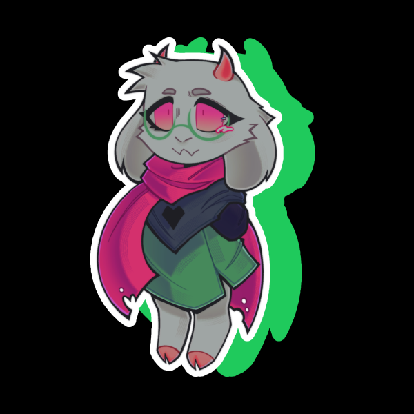 Ralsei Deltarune Die Cut Sticker