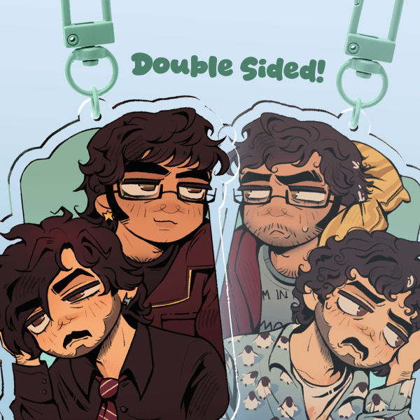 Bret & Jemaine 'New Zealand Town' - Double Sided Keychain