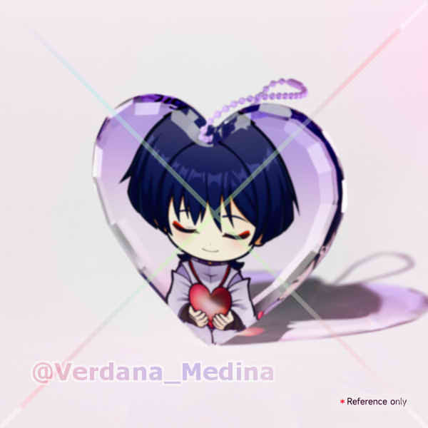 Kabukimono / Wanderer / Scaramouche Gemstone Thick Acrylic Block Keychain