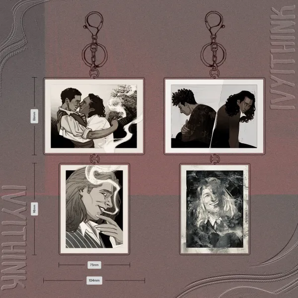 Vampire trio (acrylic keychain)