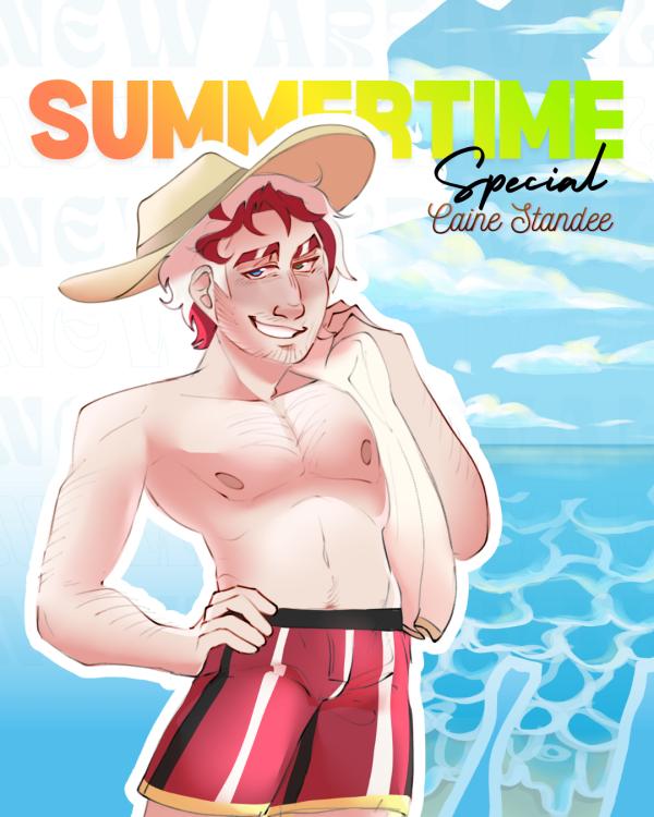 Summertime Special || Caine Double Sided Acrylic Standees || TADC