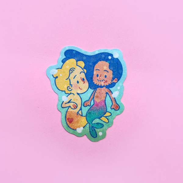 Gentlebeard Mermen Glitter Sticker | OFMD