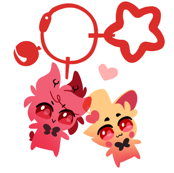 Radioapple gummy keychain