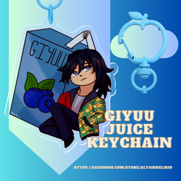 Giyuu Juice Box Keychain