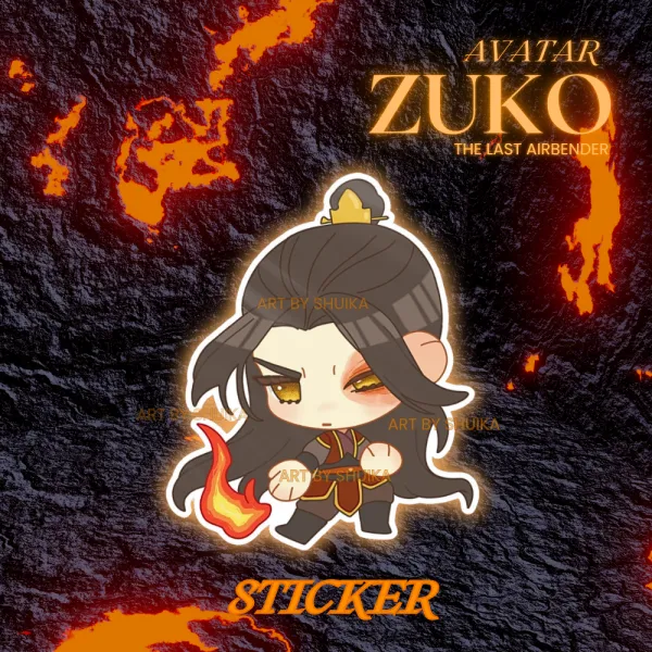 ZUKO AVATAR THE LAST AIRBENDERDie Cut Stickers